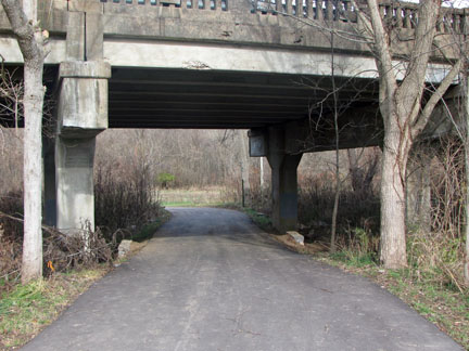 Path going under Hwy 100