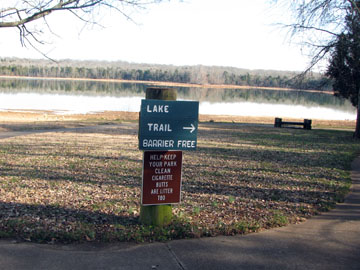 Sign near Lake 