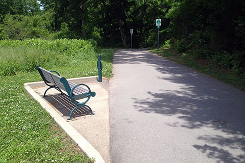 Wayside near the junction with the Nashville State Community College and Knob Road access spurs.