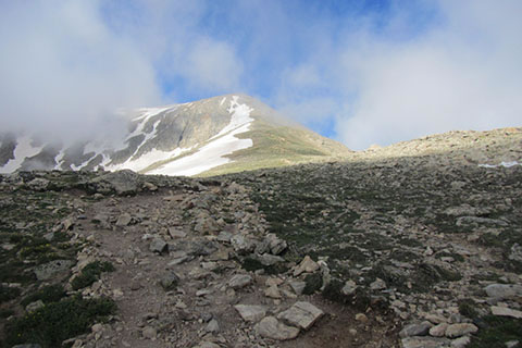 View up the Northeast Ridge