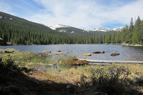 View from the east shore of Finch Lake