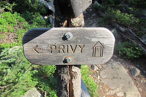 Privy Trail sign