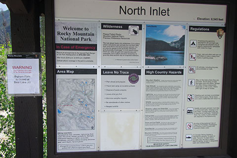 North Inlet Trailhead Kiosk