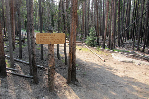KVC Trail junction sign