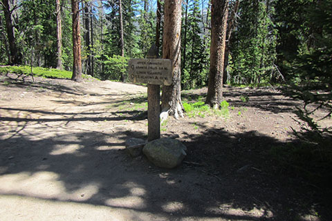 Green Mountain Trail Junction sign