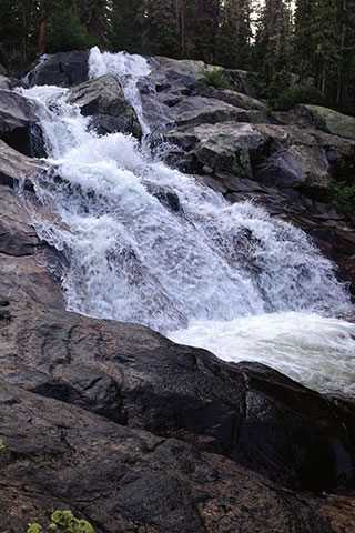 Close up of Granite Falls
