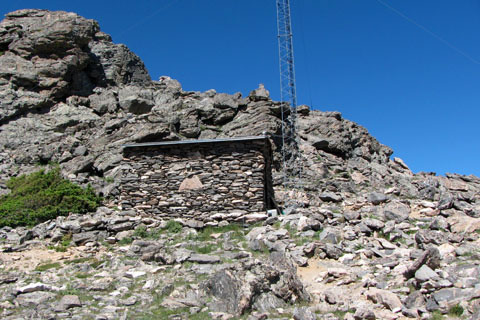 stone building at the saddle
