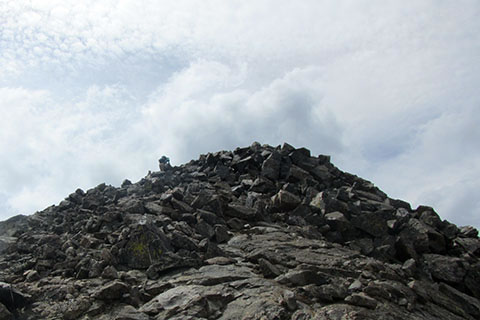 Final rocky slope to the summit
