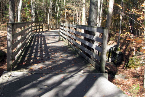bridge on path leading to campground