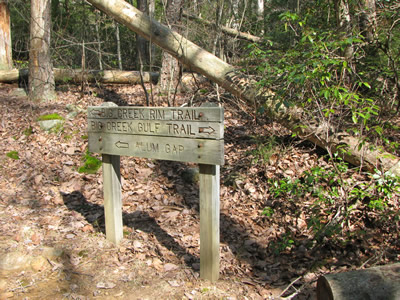 Big Creek Rim Trail sign