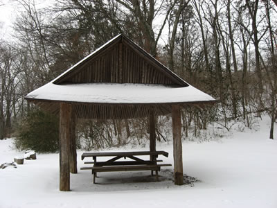Shelter at Owl Hollow Trailhead