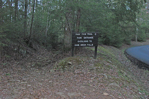 Paw Paw Trail sign