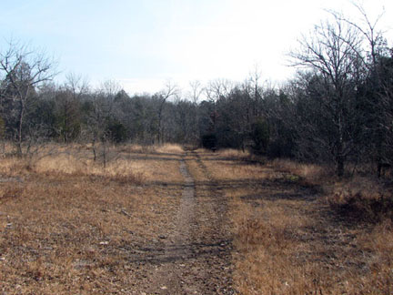 trail on old road