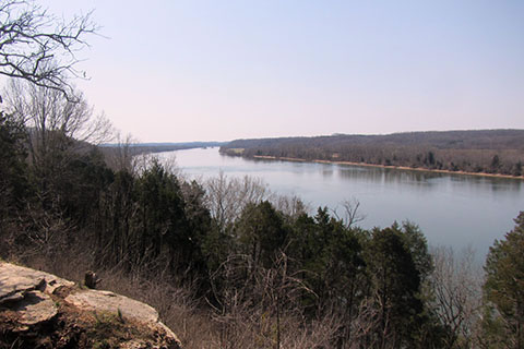 View of the Tennessee River from Shelter 2