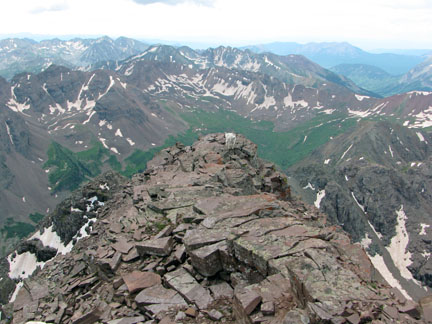 Goat on a ridge