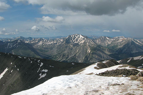 Mount LaPlata from the summit of Elbert