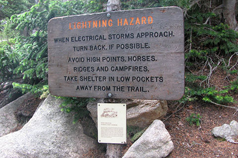 Hazards sign