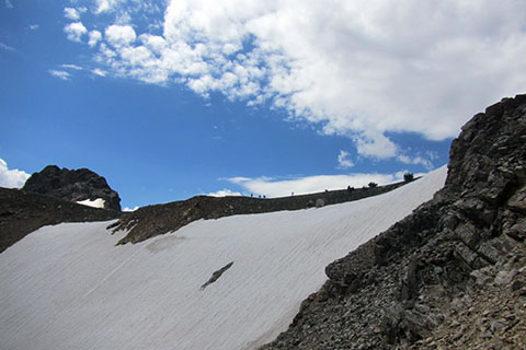 The snow of the Upper Canyon