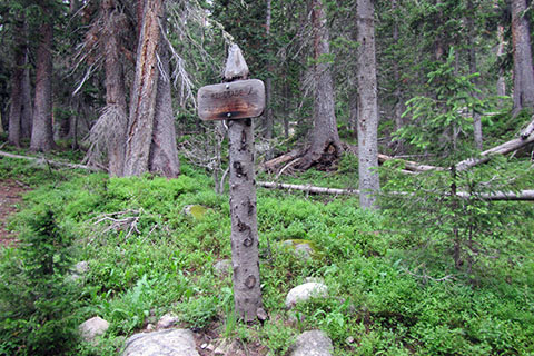 Renegade campsite trail sign