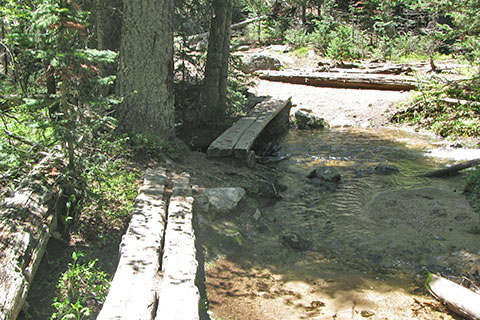 footbridges over Campers Creek