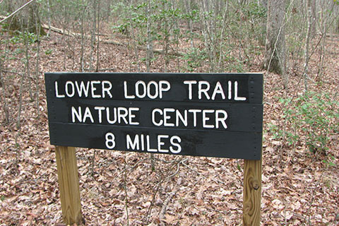 Lower Loop trail sign