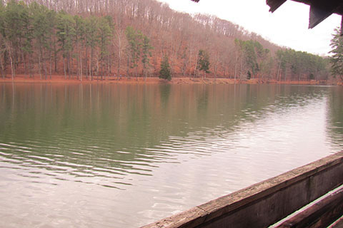 lake from the boathouse